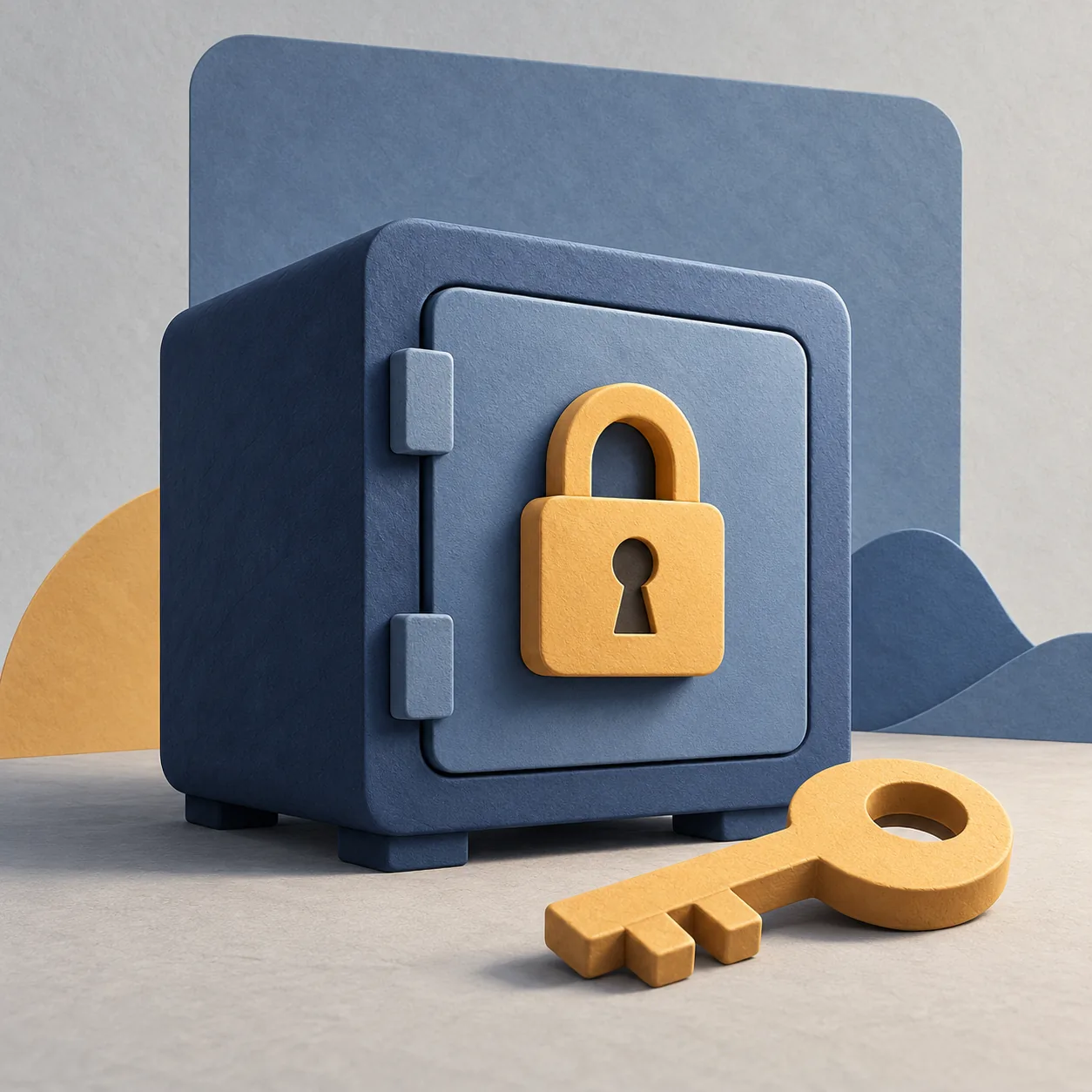AI-generated conceptual illustration of password managers, reusable topic artwork rather than product testing evidence.